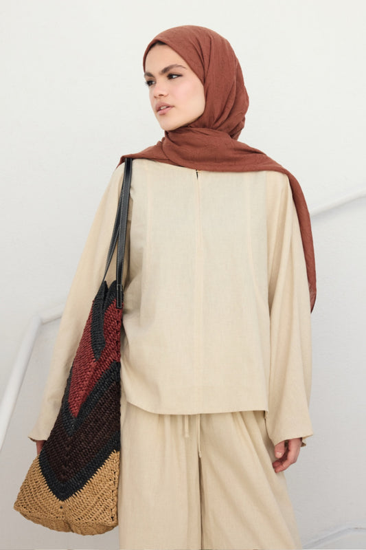 Bambu Şal Badem Renk