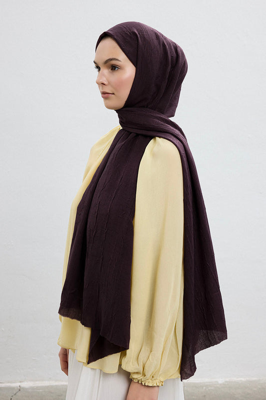 Bambu Şal Soğuk Mürdüm