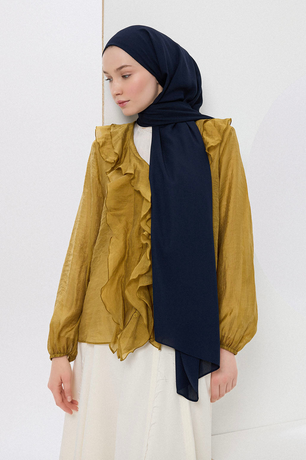 Comfort Luxe Şal Lacivert