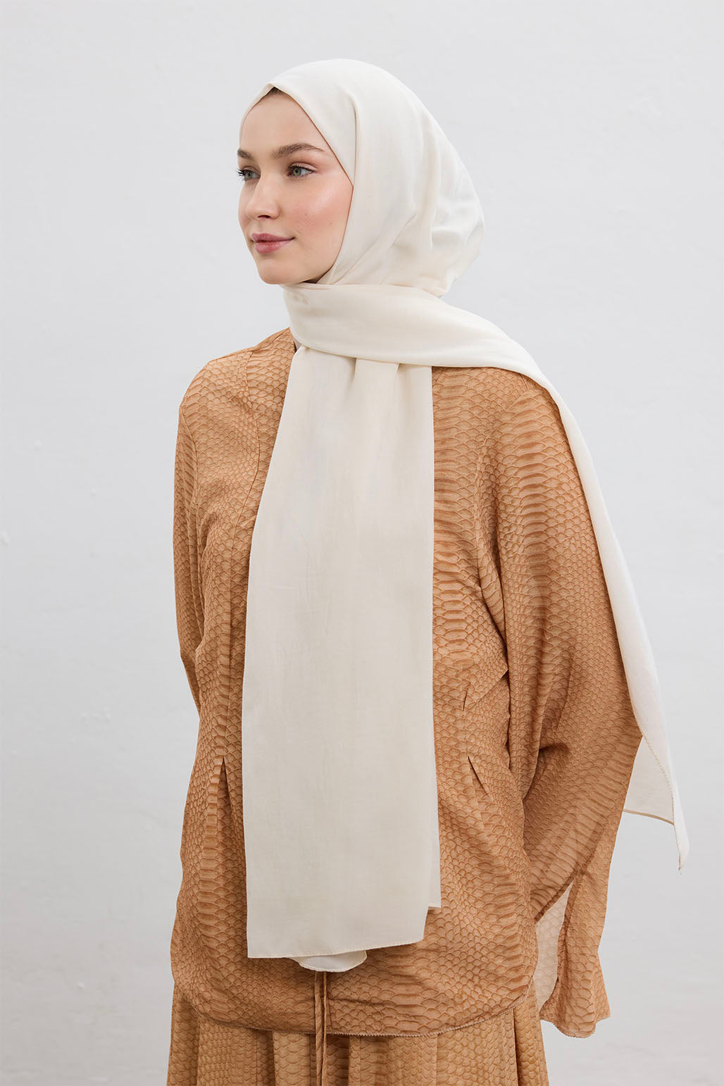 Cotton Line Şal Ekru