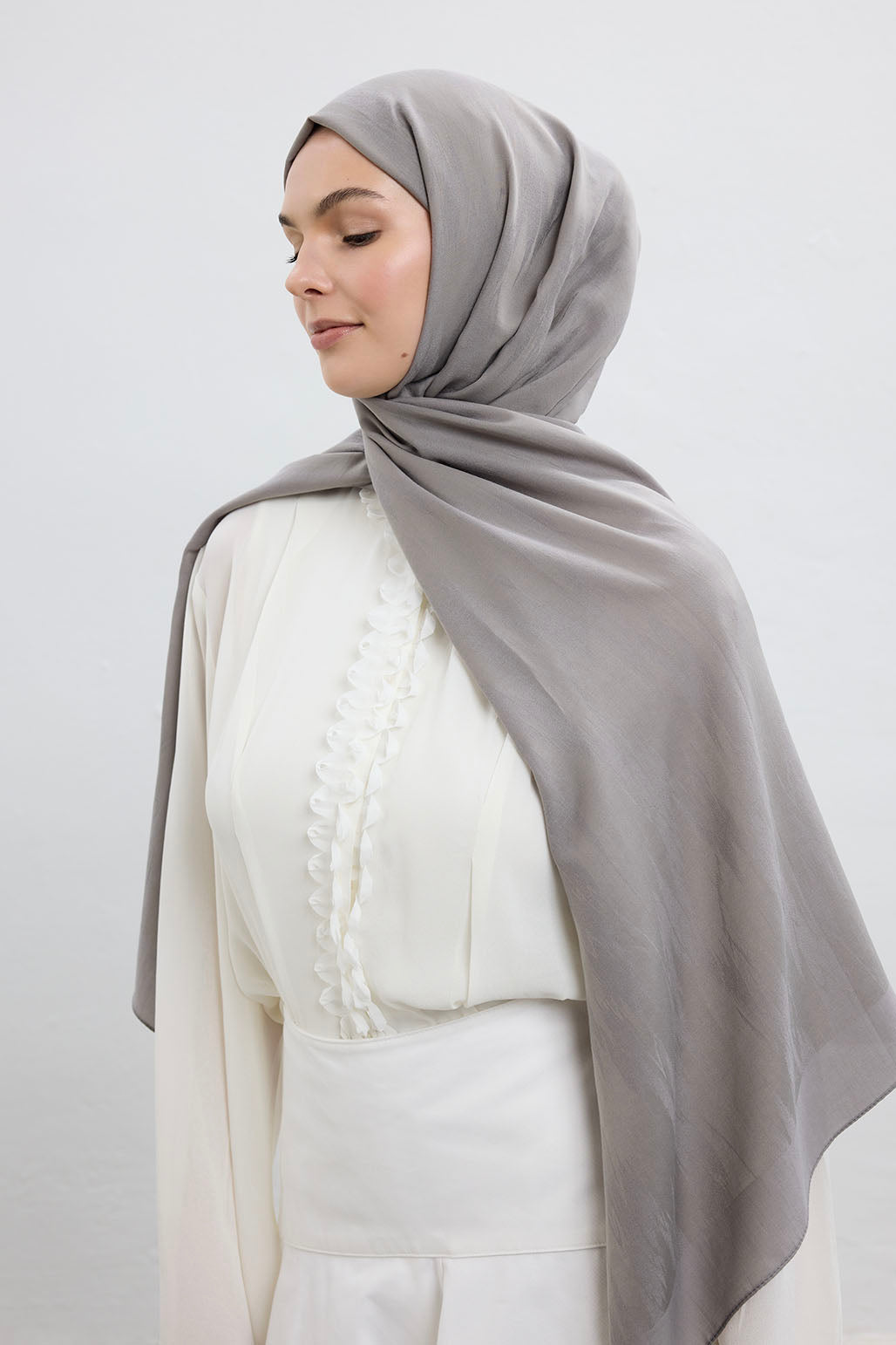 Cotton Line Şal Gri