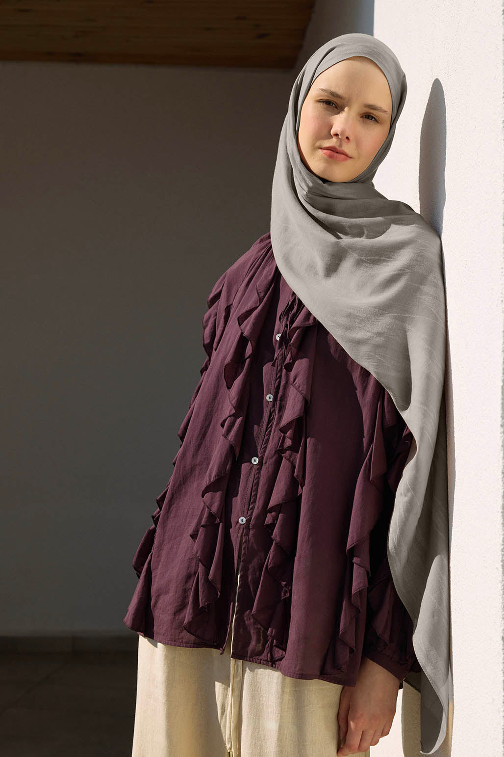 Cotton Line Şal Kum Beji