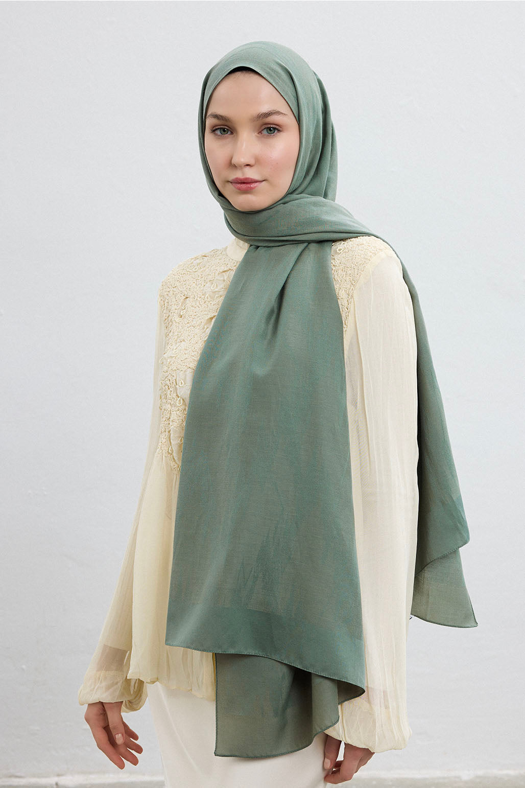 Cotton Line Şal Mint