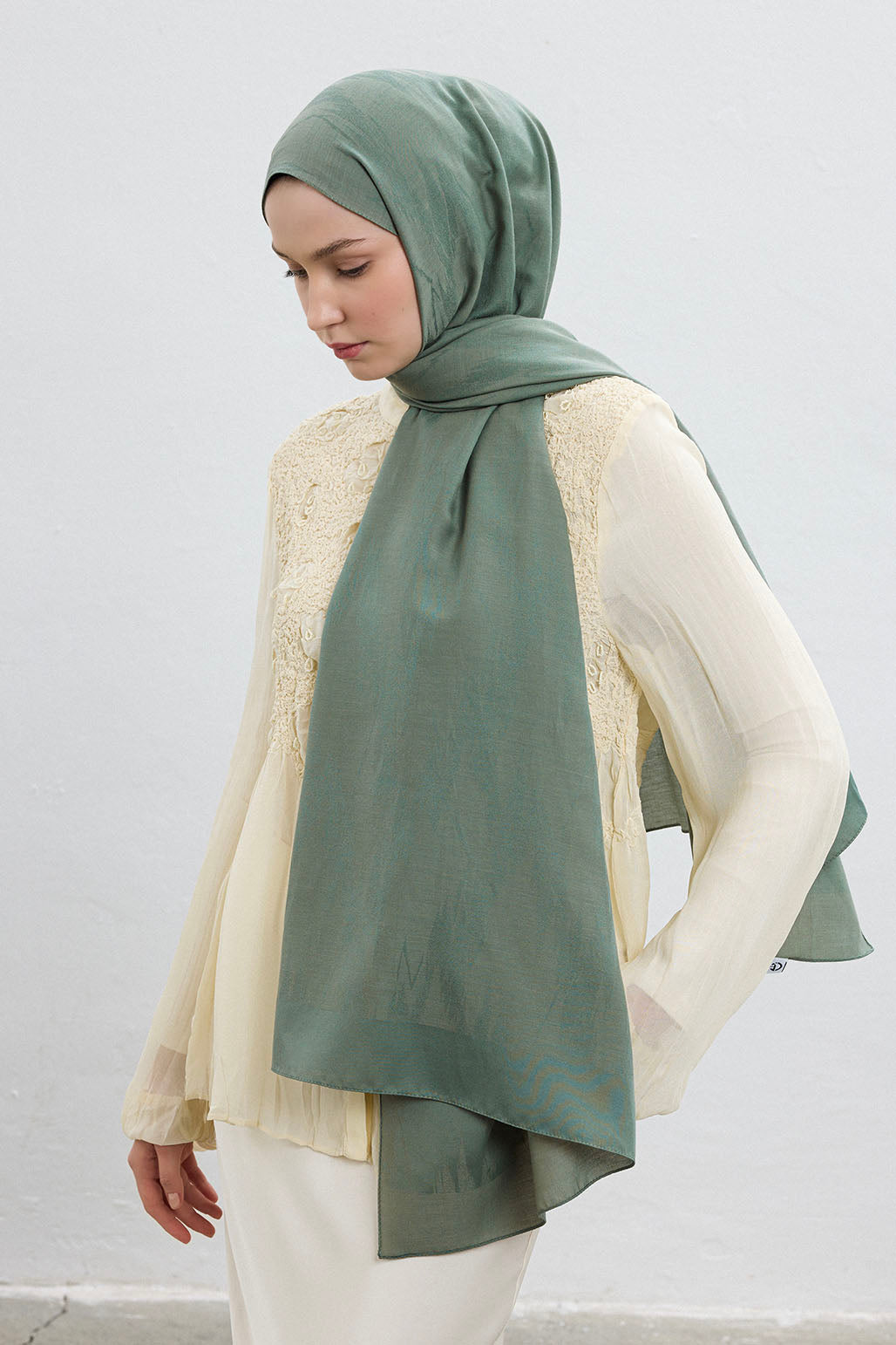 Cotton Line Şal Mint