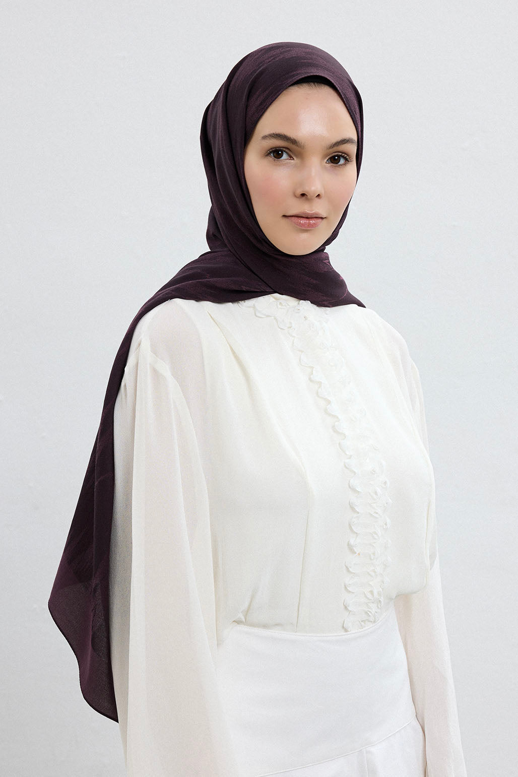 Cotton Line Şal Mürdüm