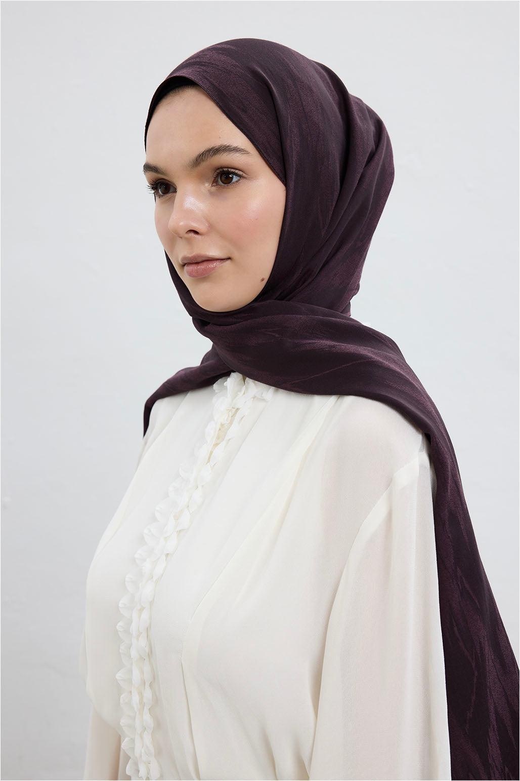 Cotton Line Şal Mürdüm