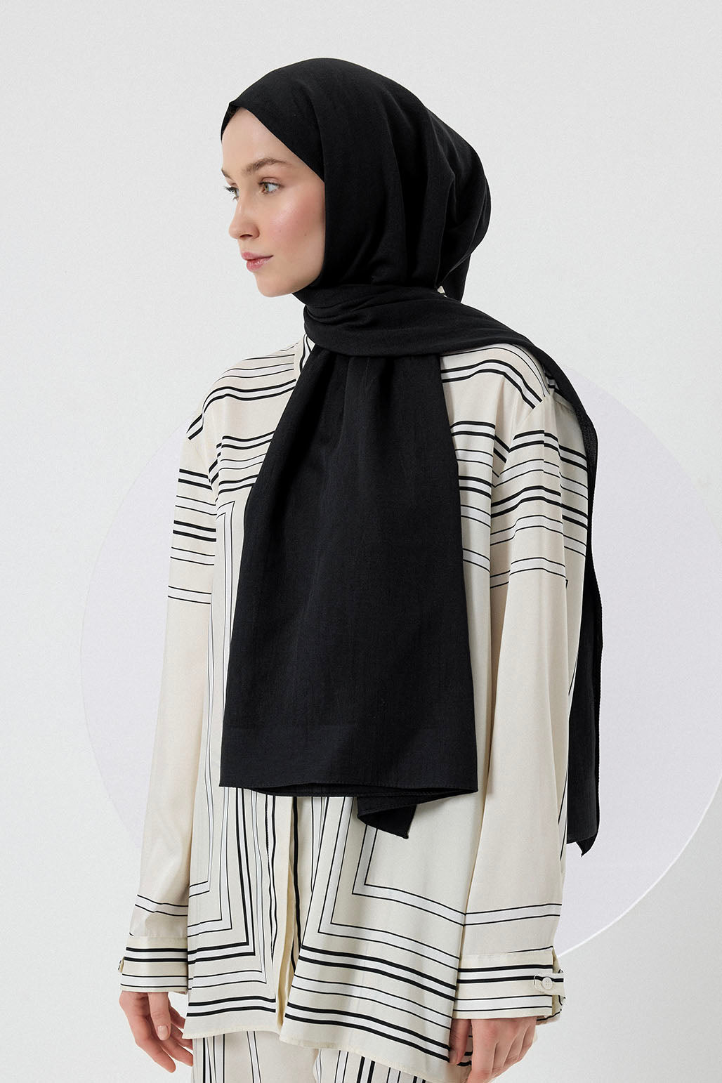 Cotton Line Şal Siyah