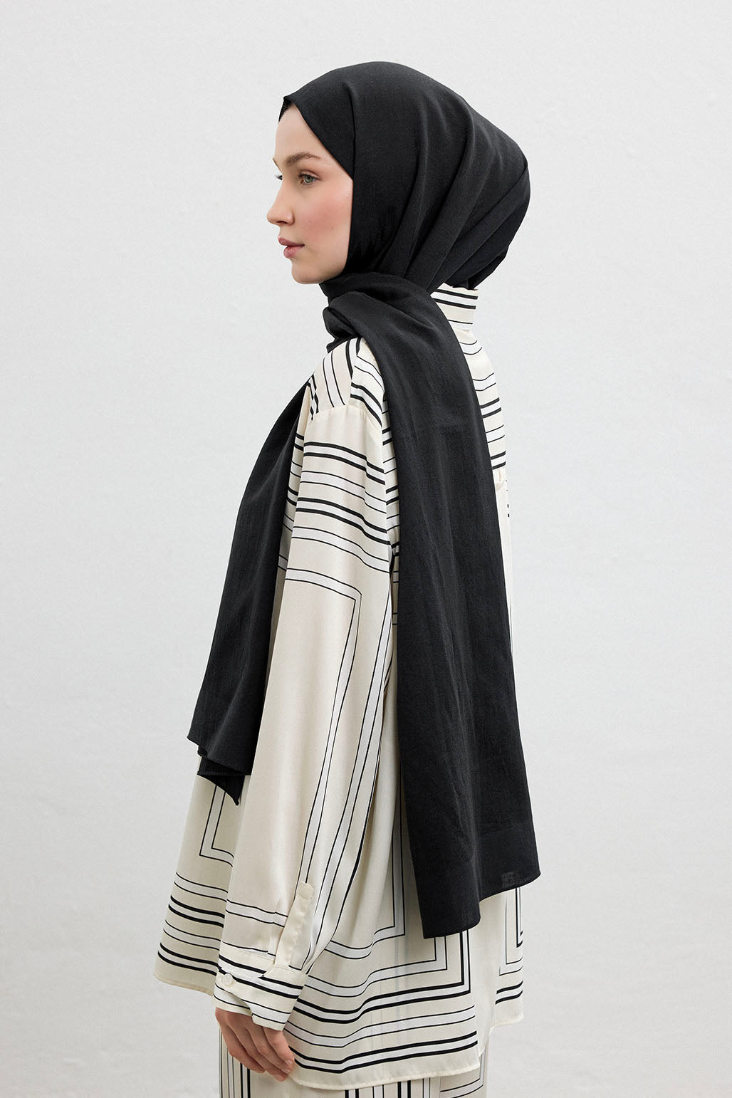 Cotton Line Şal Siyah