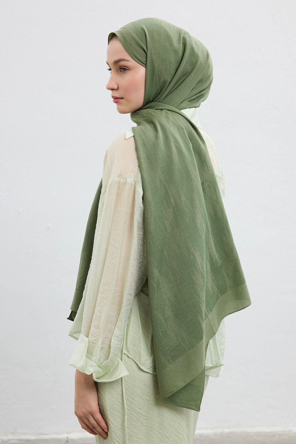Cotton Line Şal Soft Yeşil