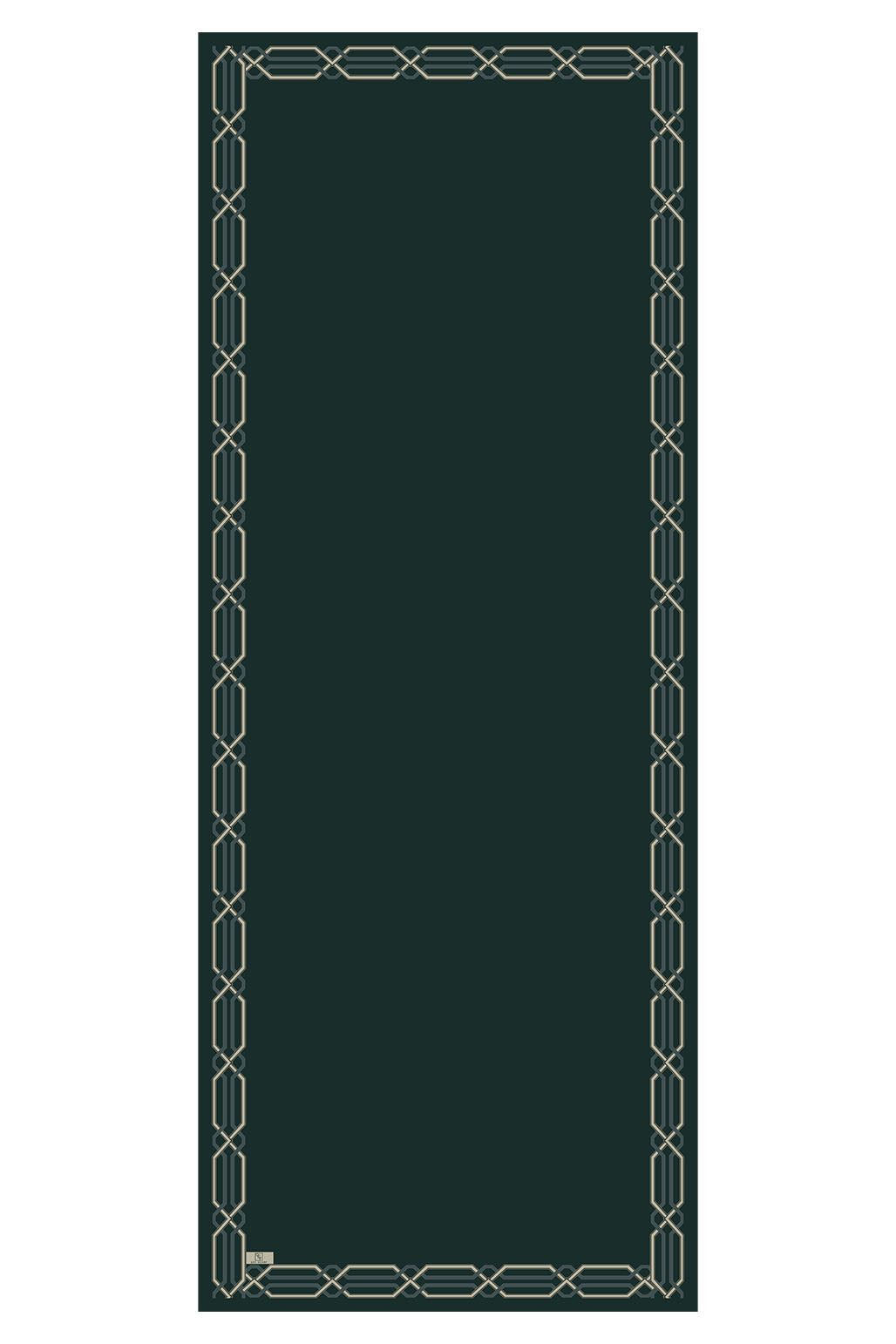 Cotton Twill Şal İnterlock Koyu Yeşil
