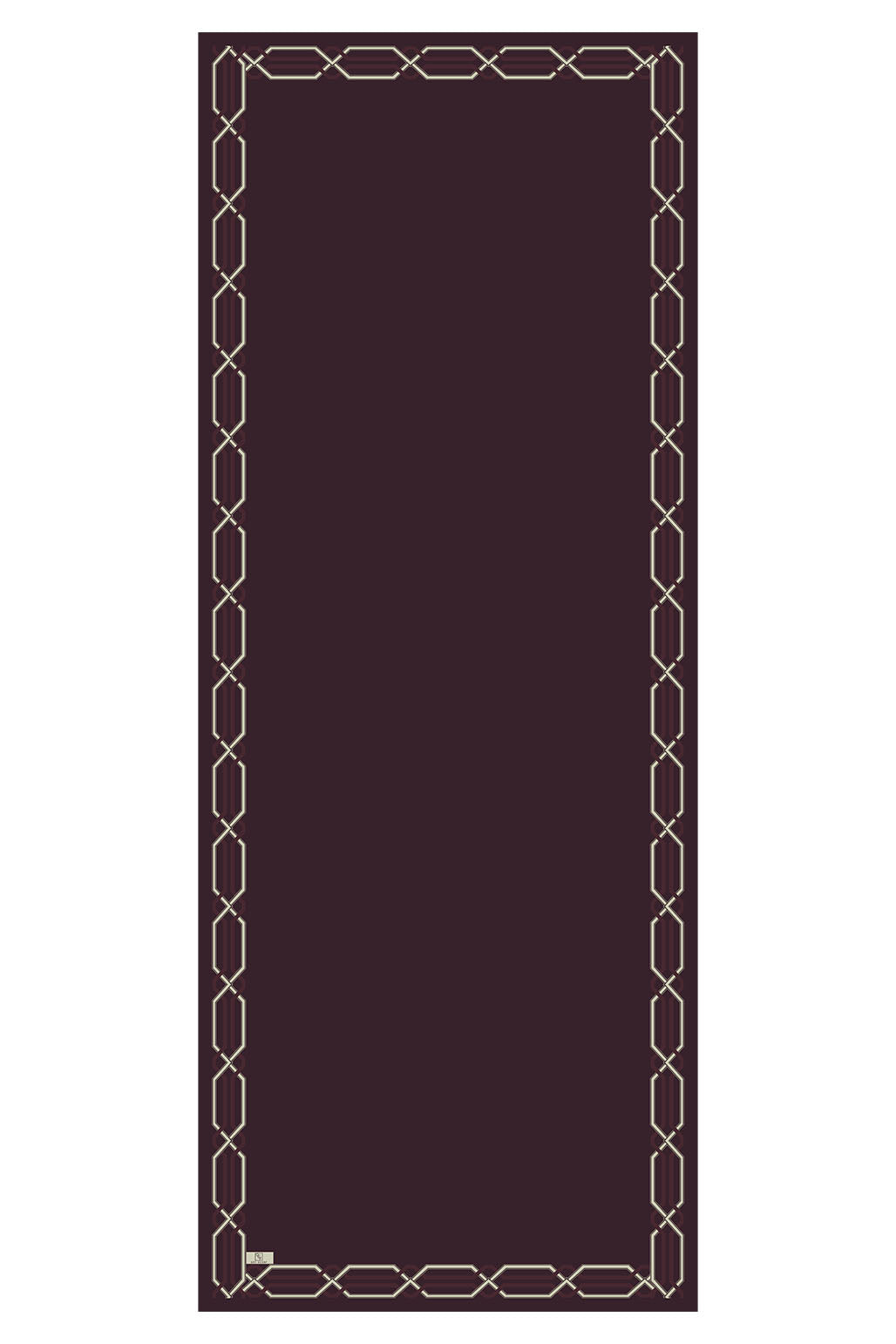Cotton Twill Şal İnterlock Mürdüm