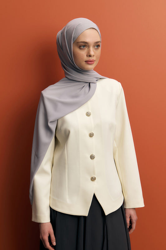 Açık Gri Daily Krep Şal