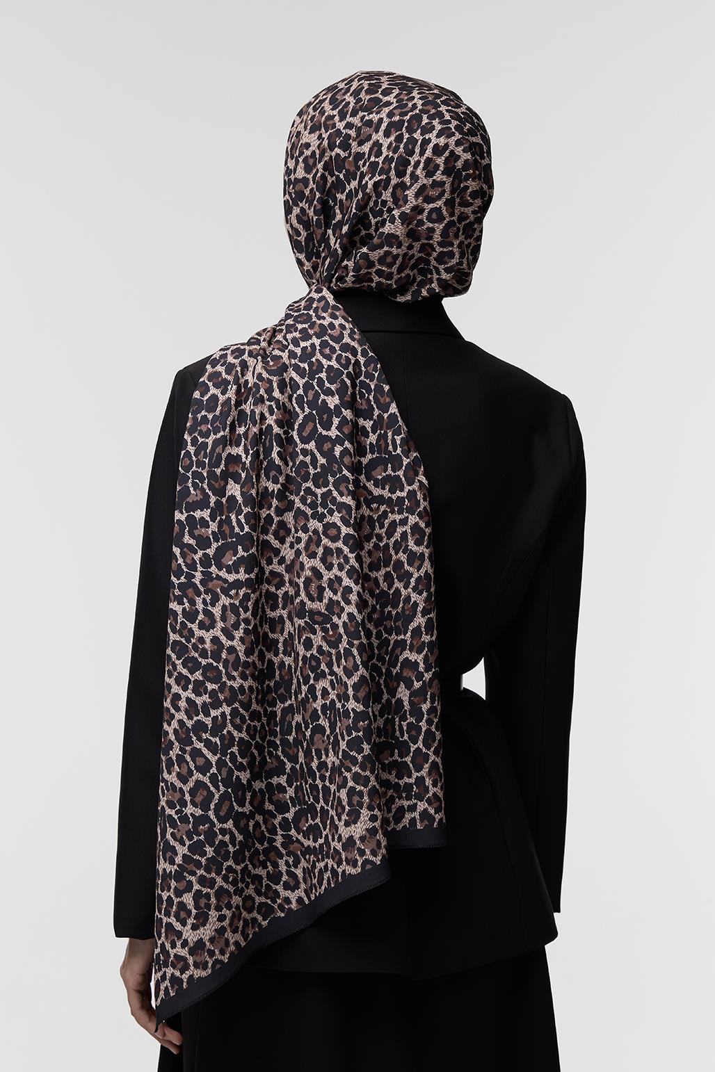 Daily Print Desenli Şal Leopard