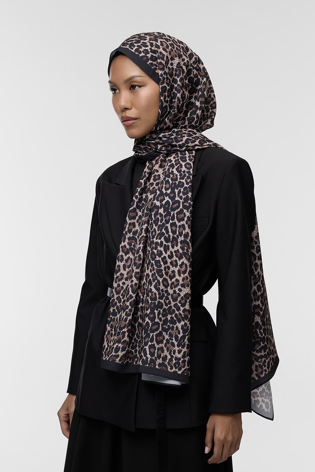Daily Print Desenli Şal Leopard