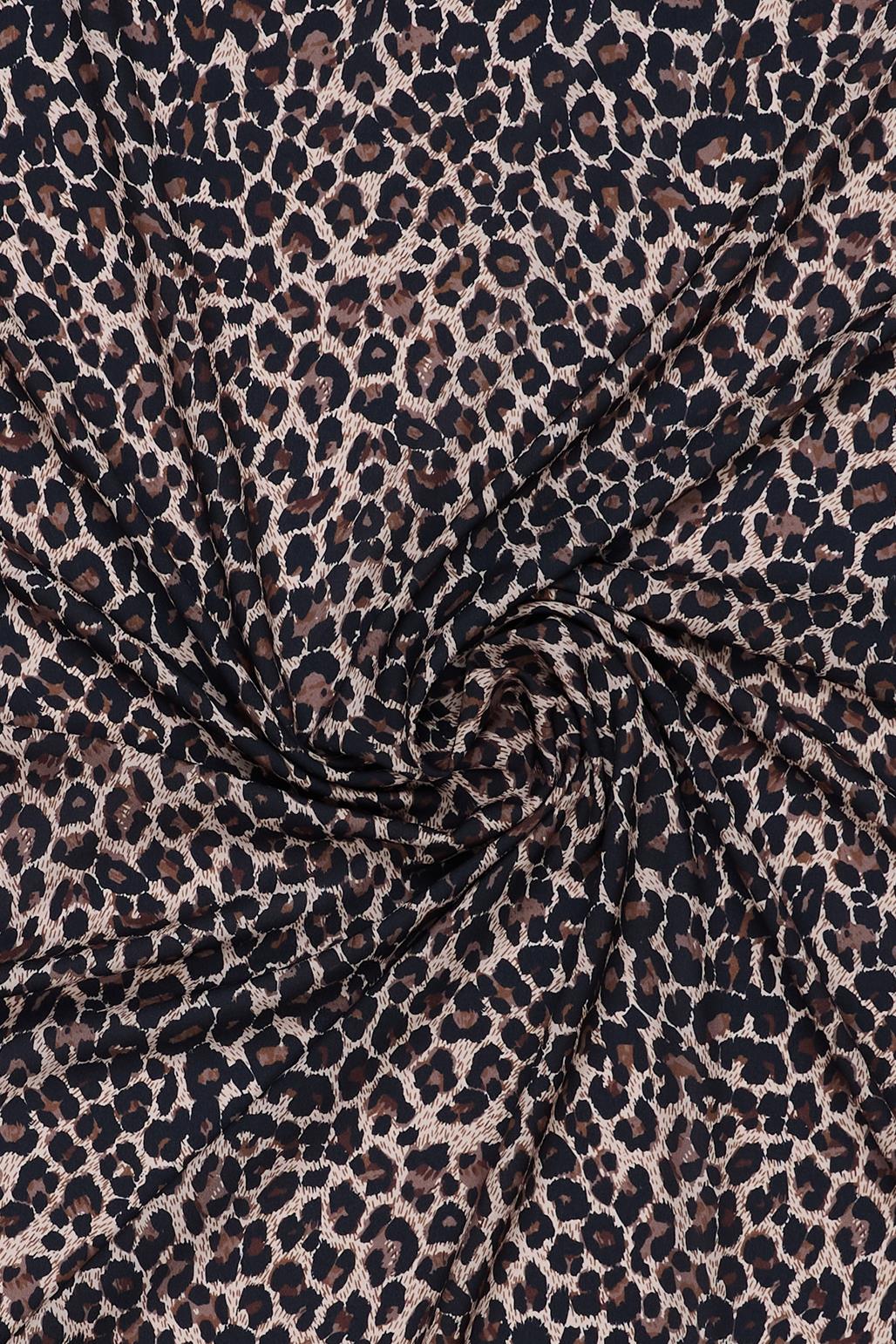 Daily Print Desenli Şal Leopard