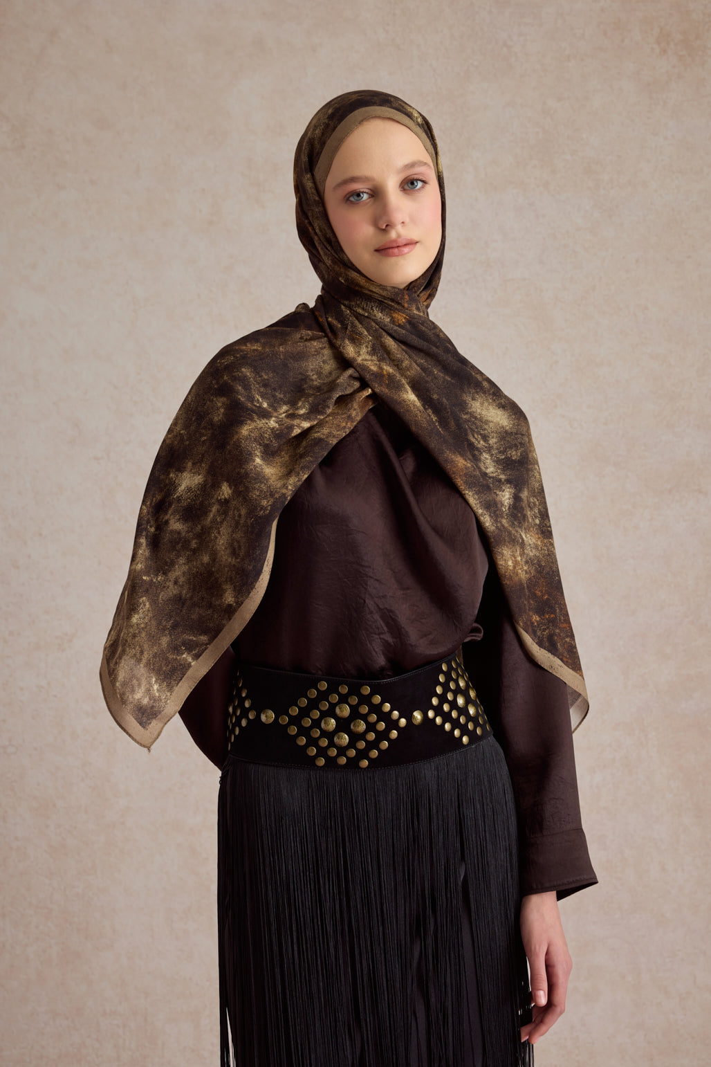 Deluxe Summer Şal Batic Kahve