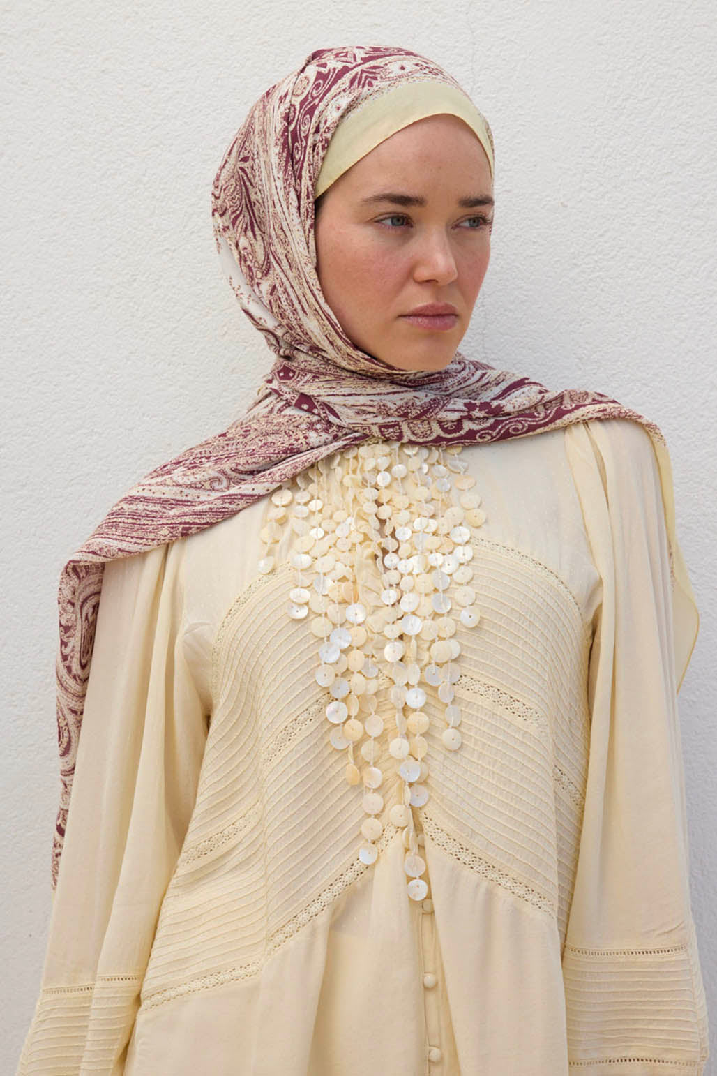 Deluxe Desenli Şal Sarı