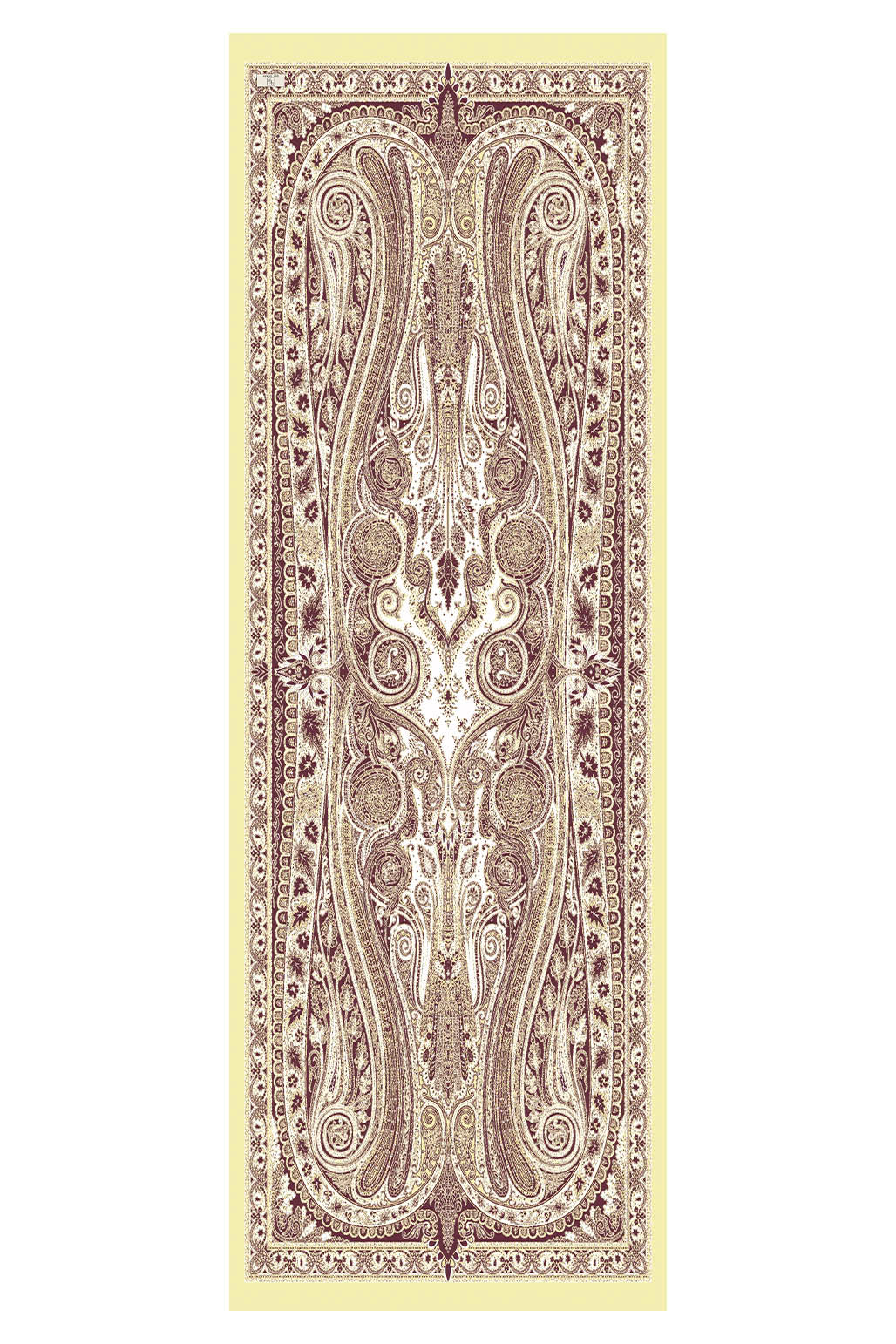 Deluxe Desenli Şal Noa Sarı