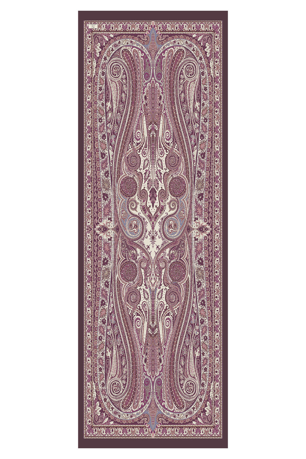 Etnik Desenli Şal Mürdüm Eriği