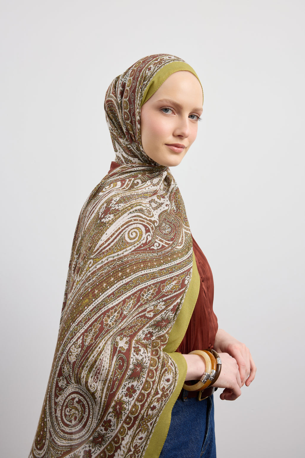 Deluxe Summer Şal Noa Olive