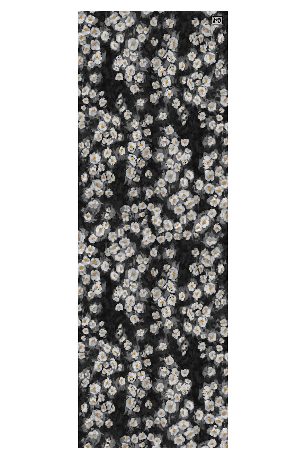 Desenli Yazlık Şal Siyah