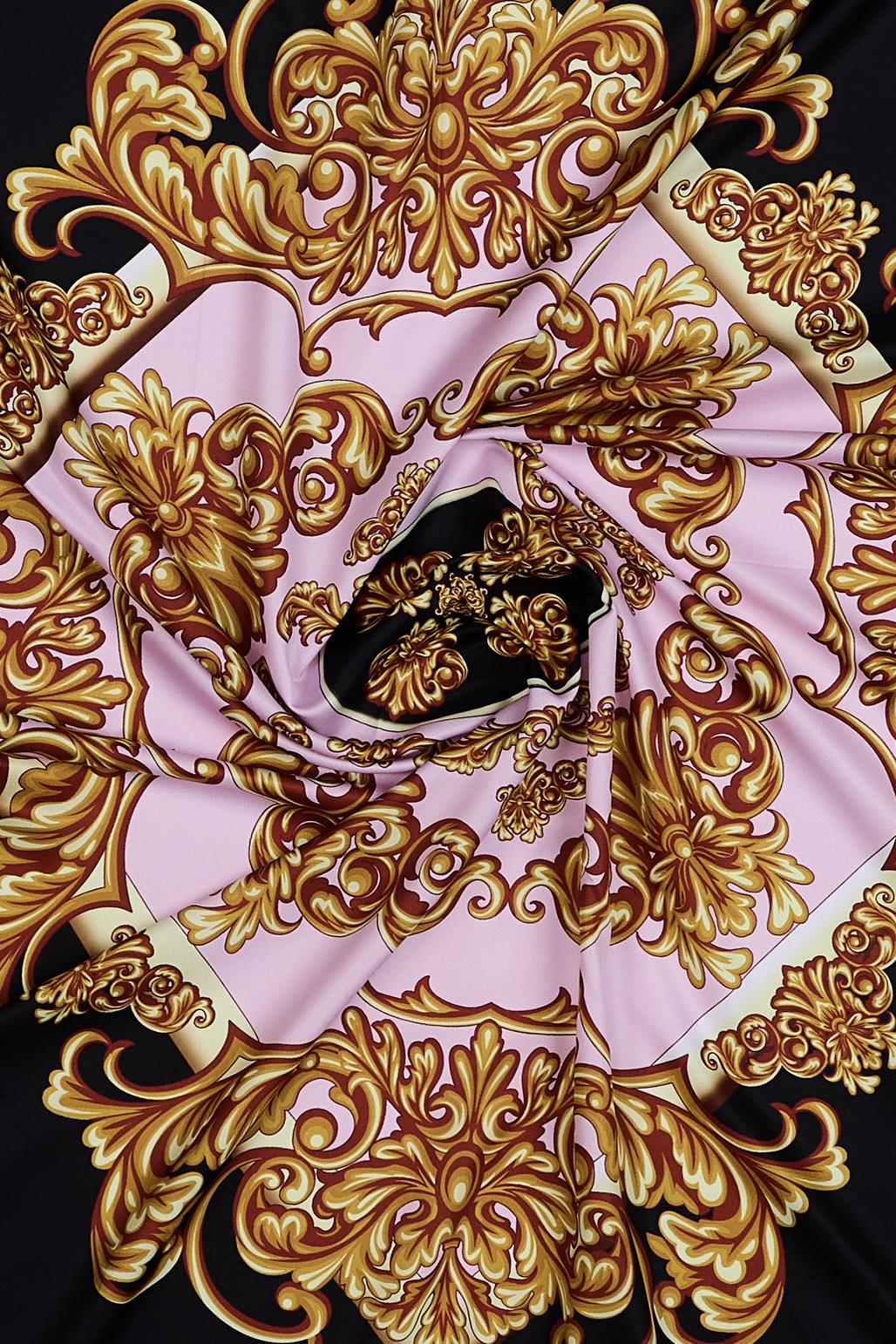 Desenli Twill İpek Eşarp Fiona