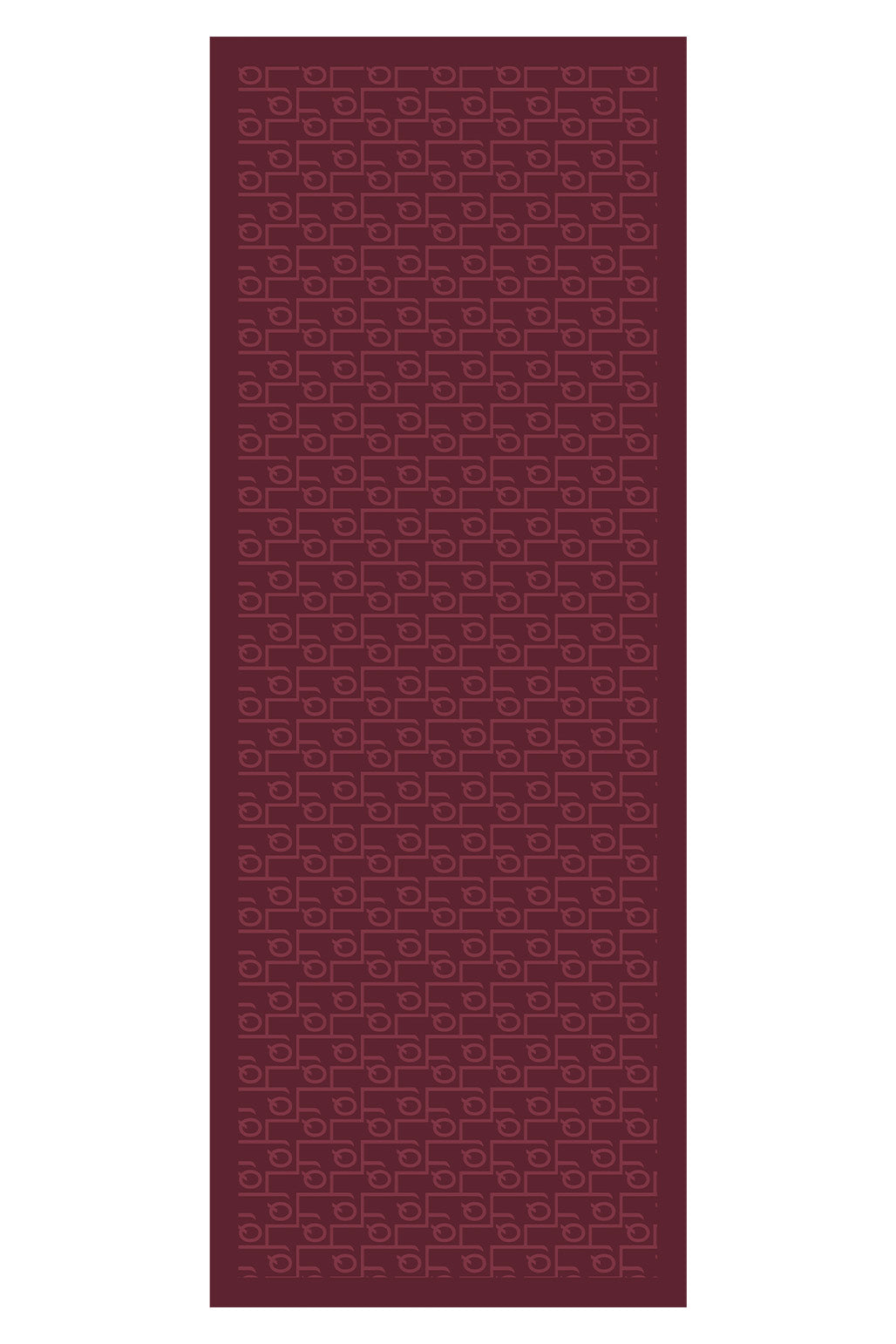 İpek Jakar Monogram Şal Bordo