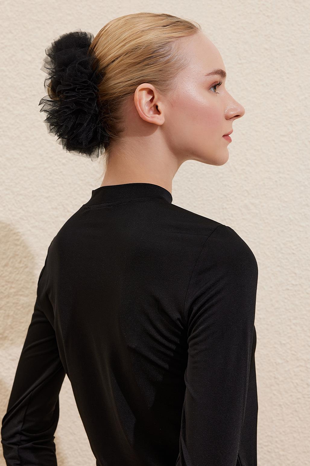 Siyah Küçük Topuz Tokası