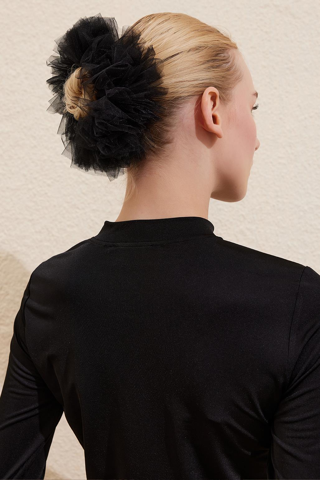 Siyah Küçük Topuz Tokası