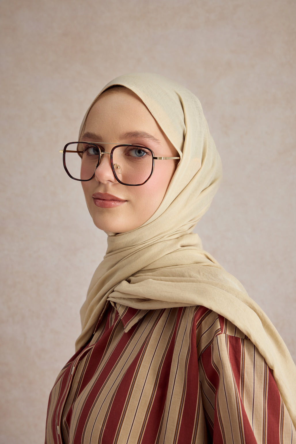 Organik Crash Şal Deve Tüyü