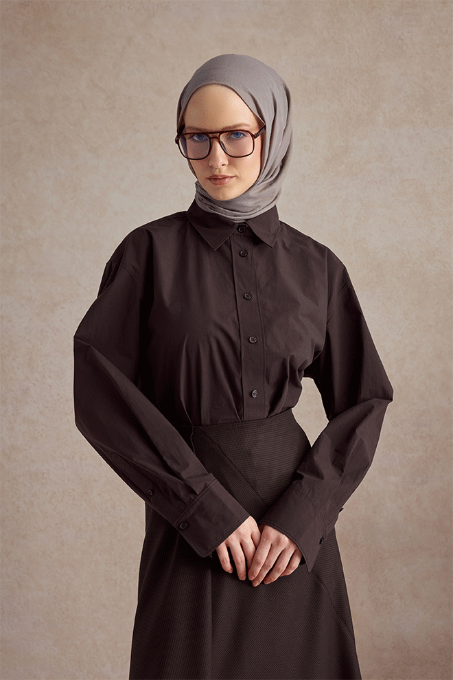 Organik Crash Şal Küllü Gri