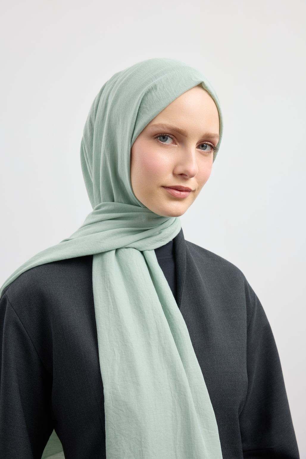 Organik Crash Şal Mint