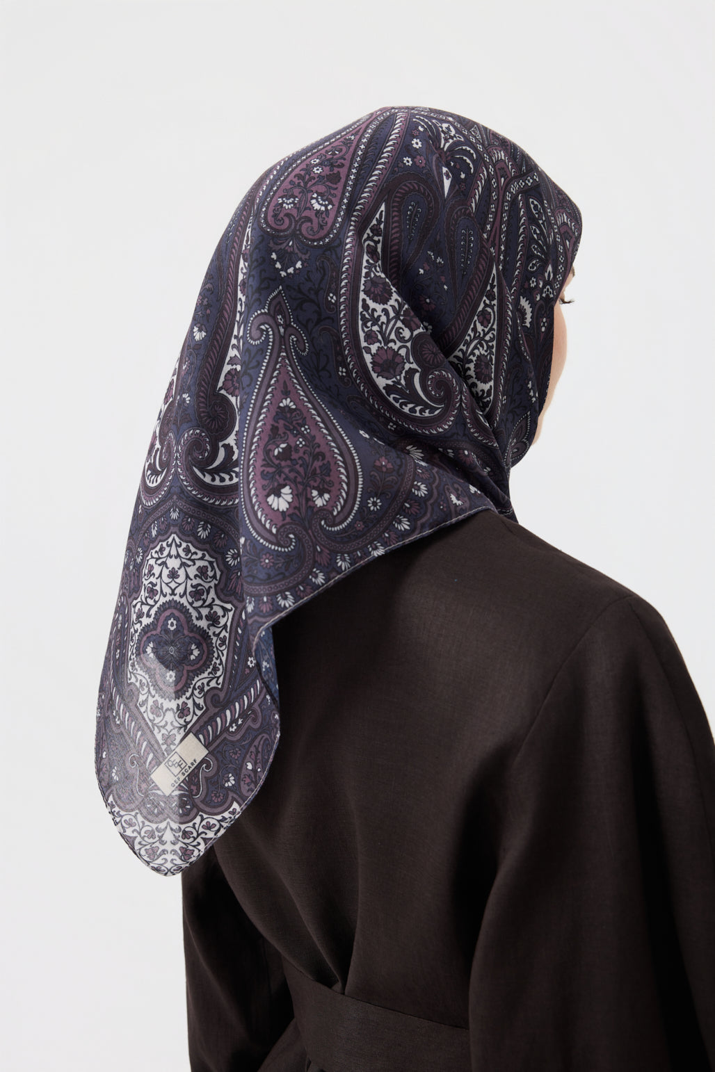 Pamuk Eşarp Bloom Mürdüm