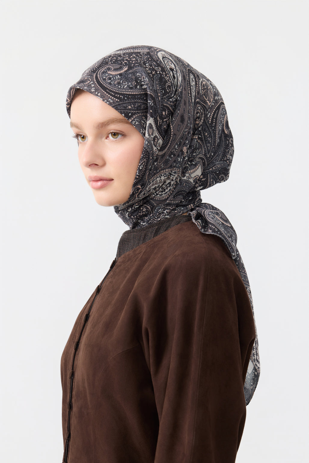Pamuk Eşarp Garden Soft Kahve