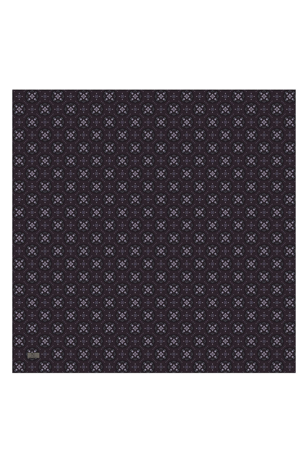 Pamuk Eşarp Medallion Mürdüm