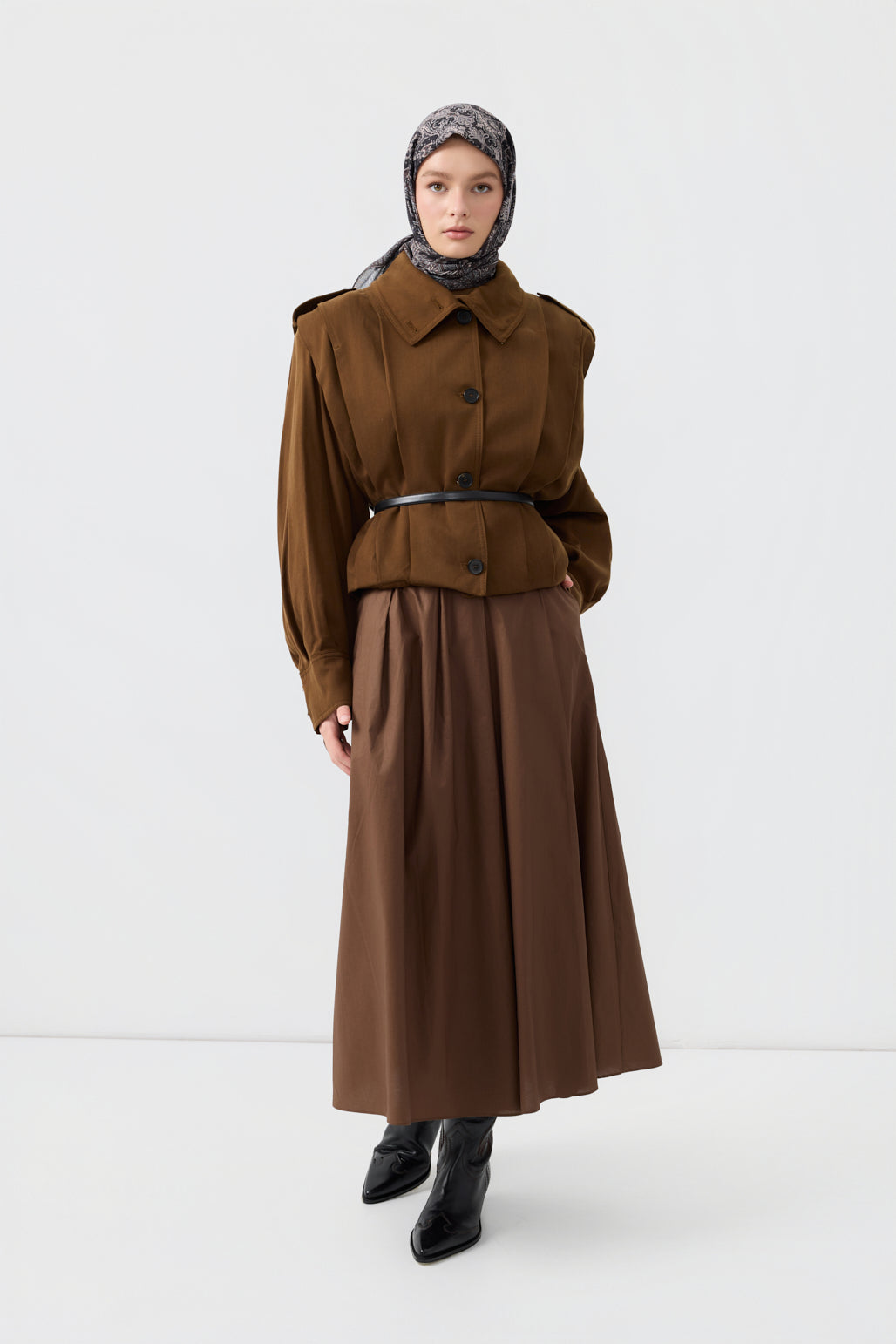 Pamuk Eşarp Tale Füme