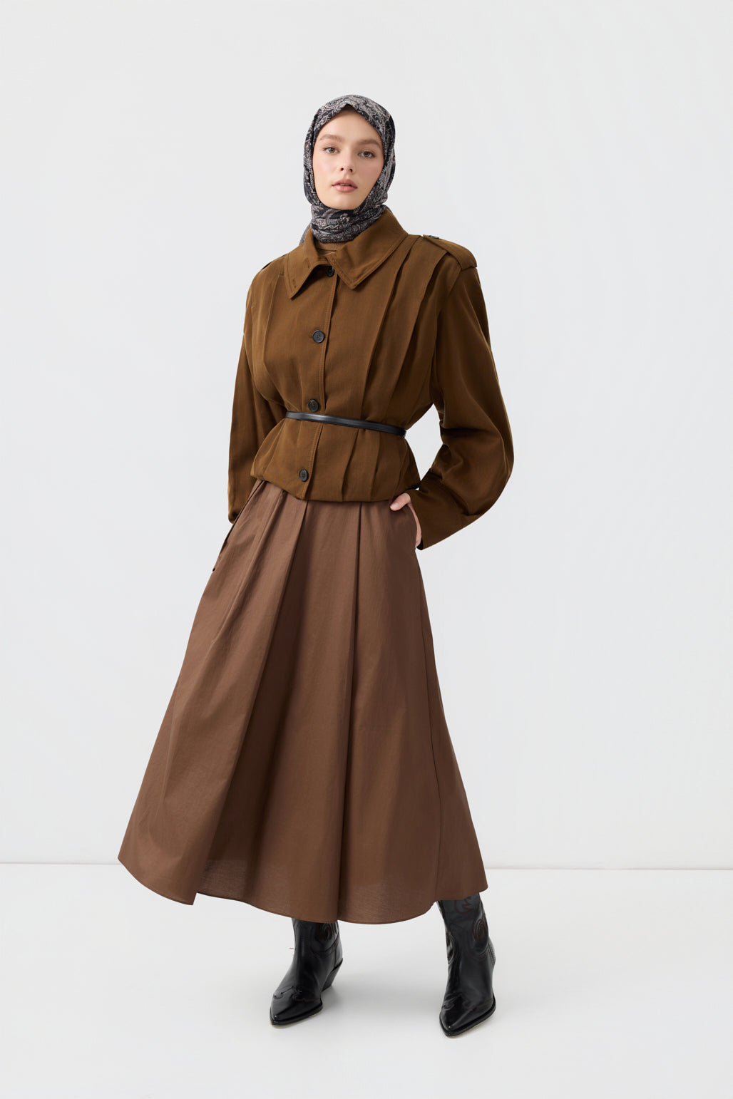 Pamuk Eşarp Tale Füme