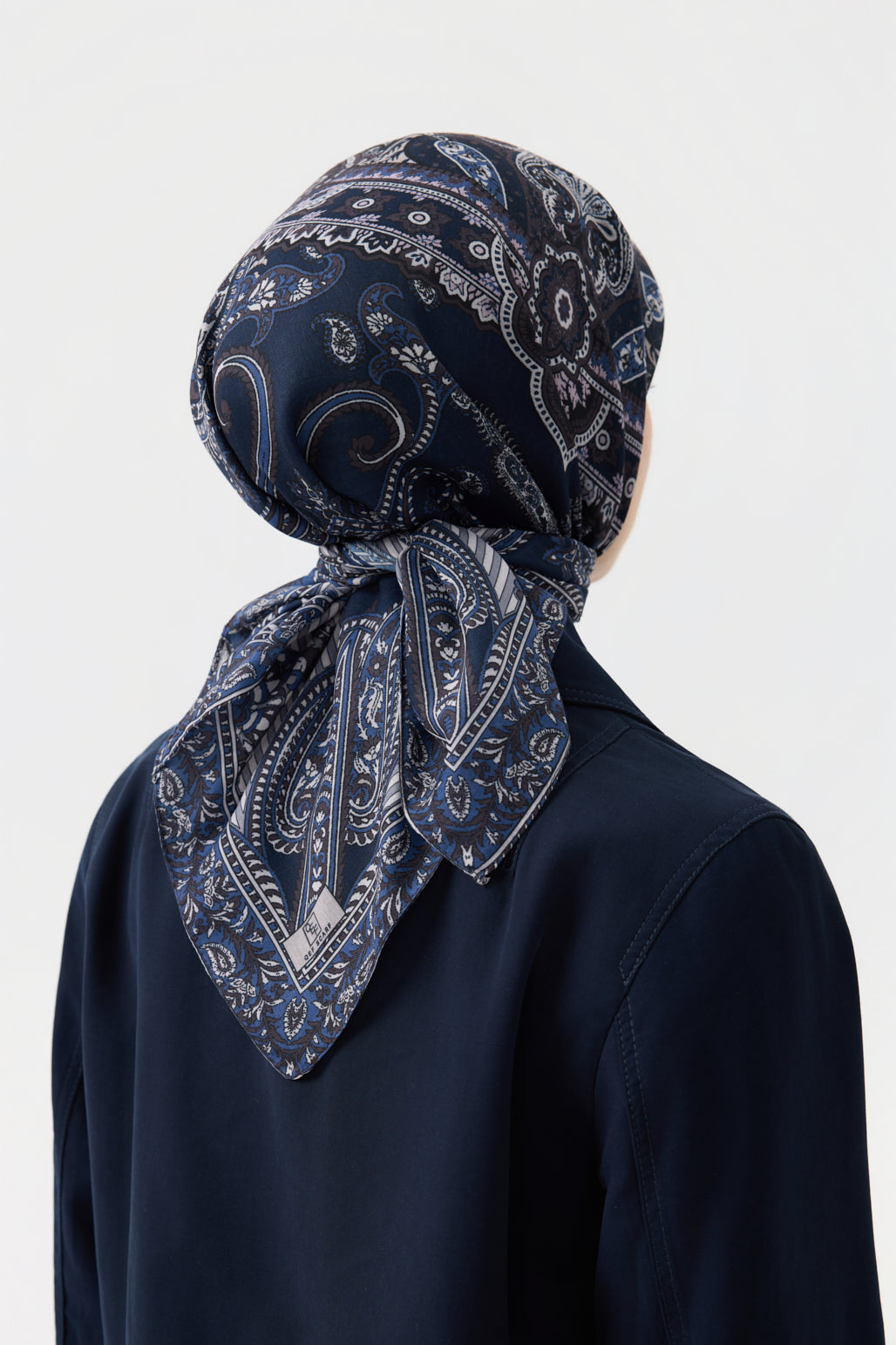 Pamuk Eşarp Tale Lacivert