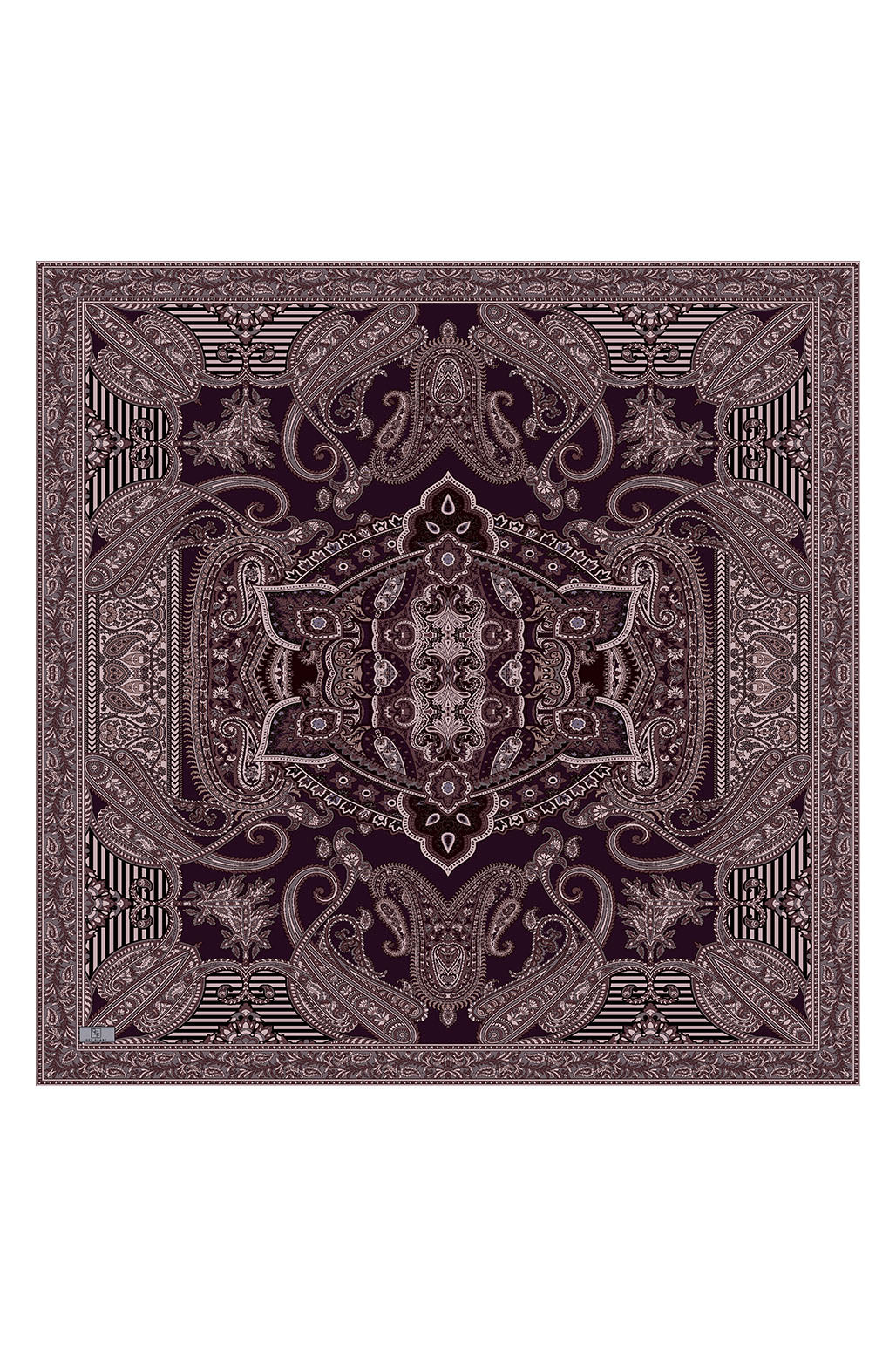 Pamuk Eşarp Tale Mürdüm