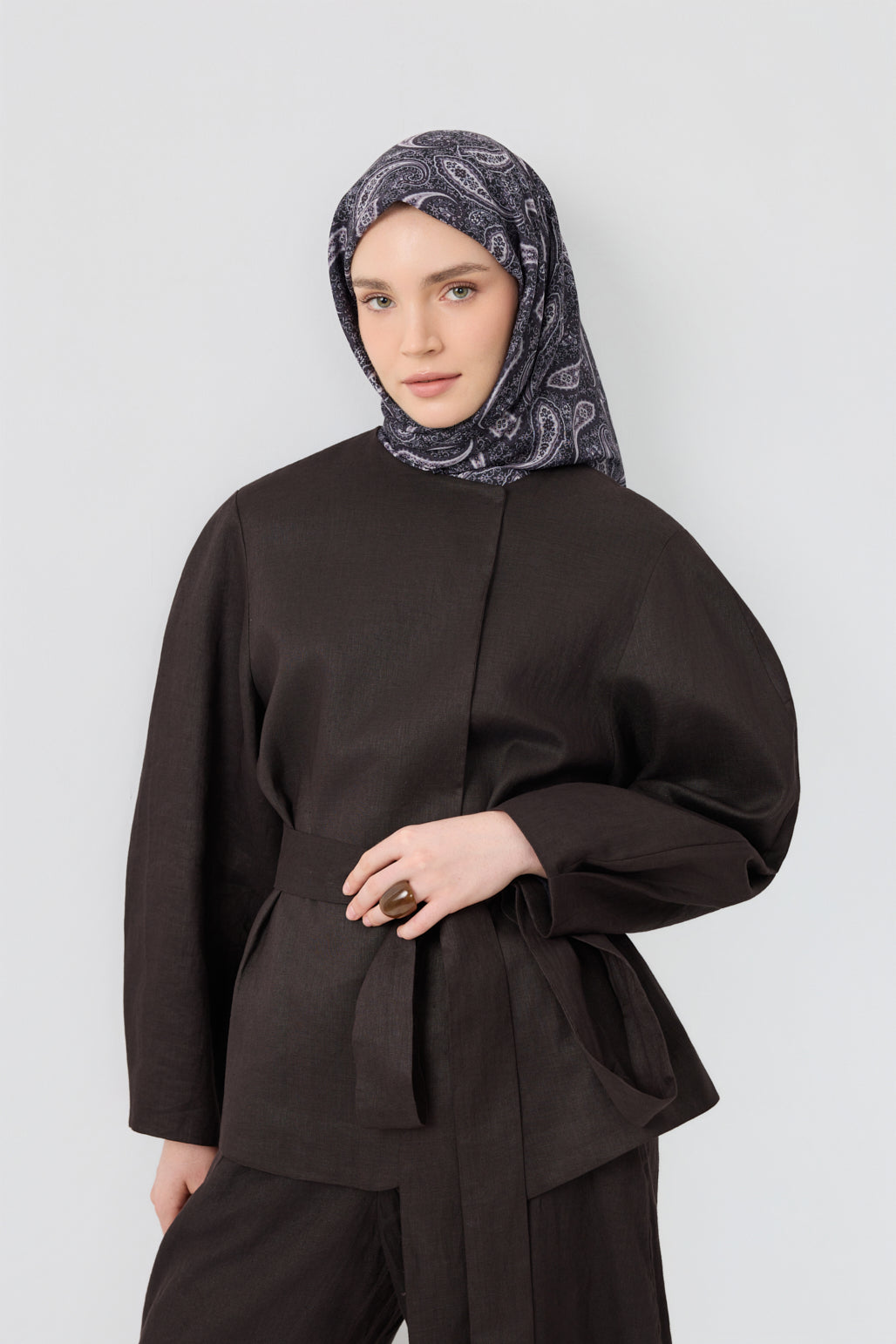 Pamuk Eşarp Timeless Mürdüm