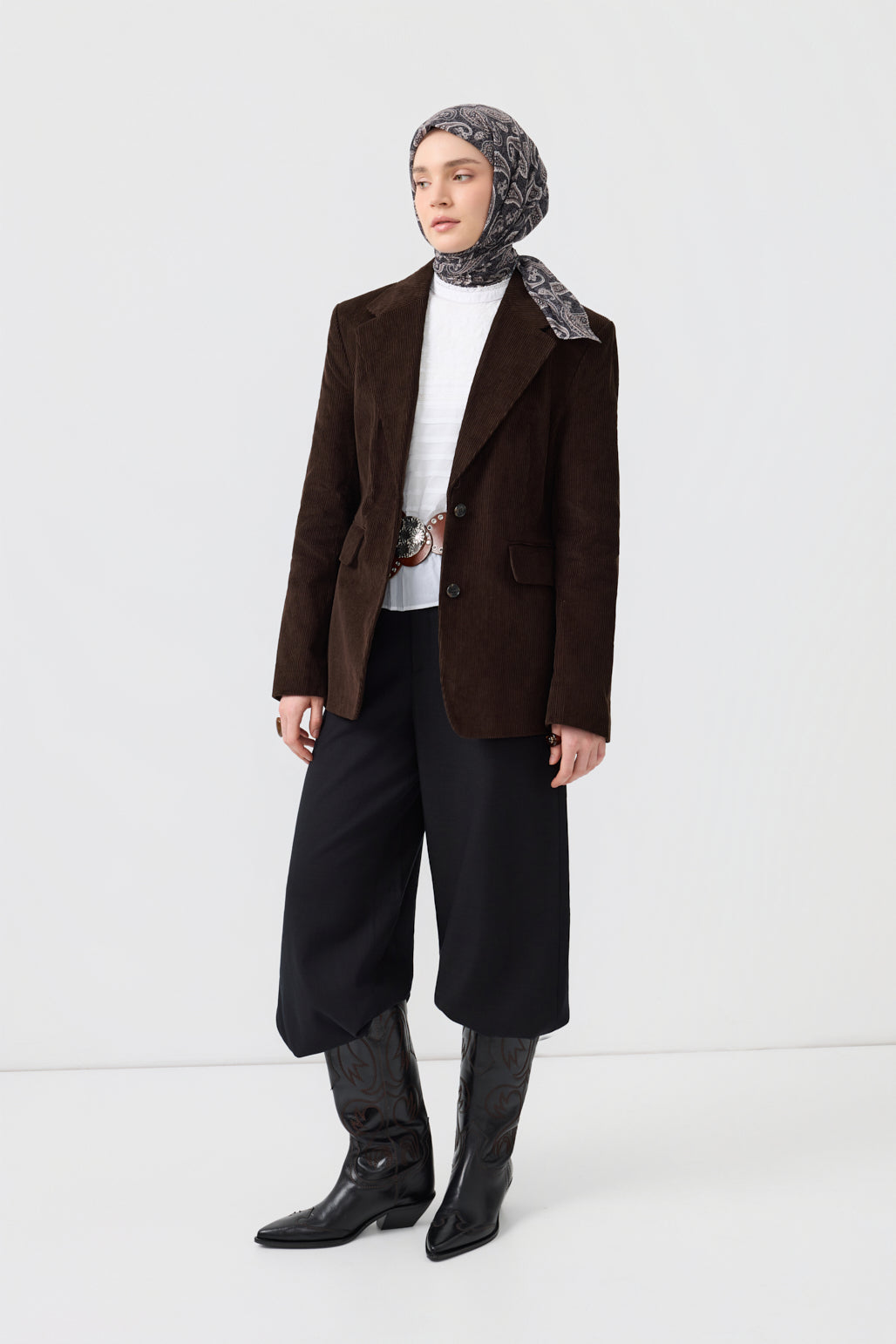 Pamuk Eşarp Timeless Siyah