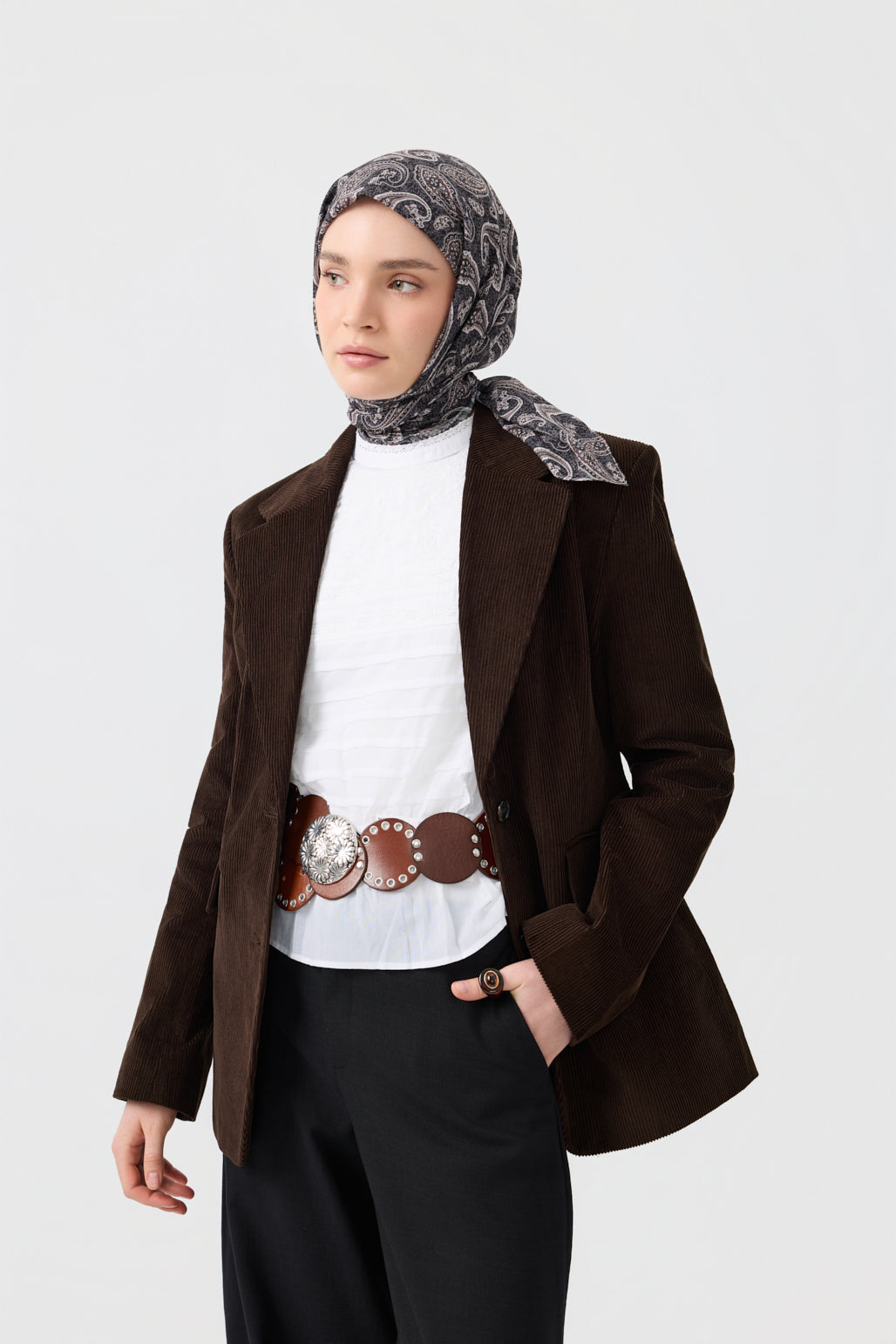 Pamuk Eşarp Timeless Siyah