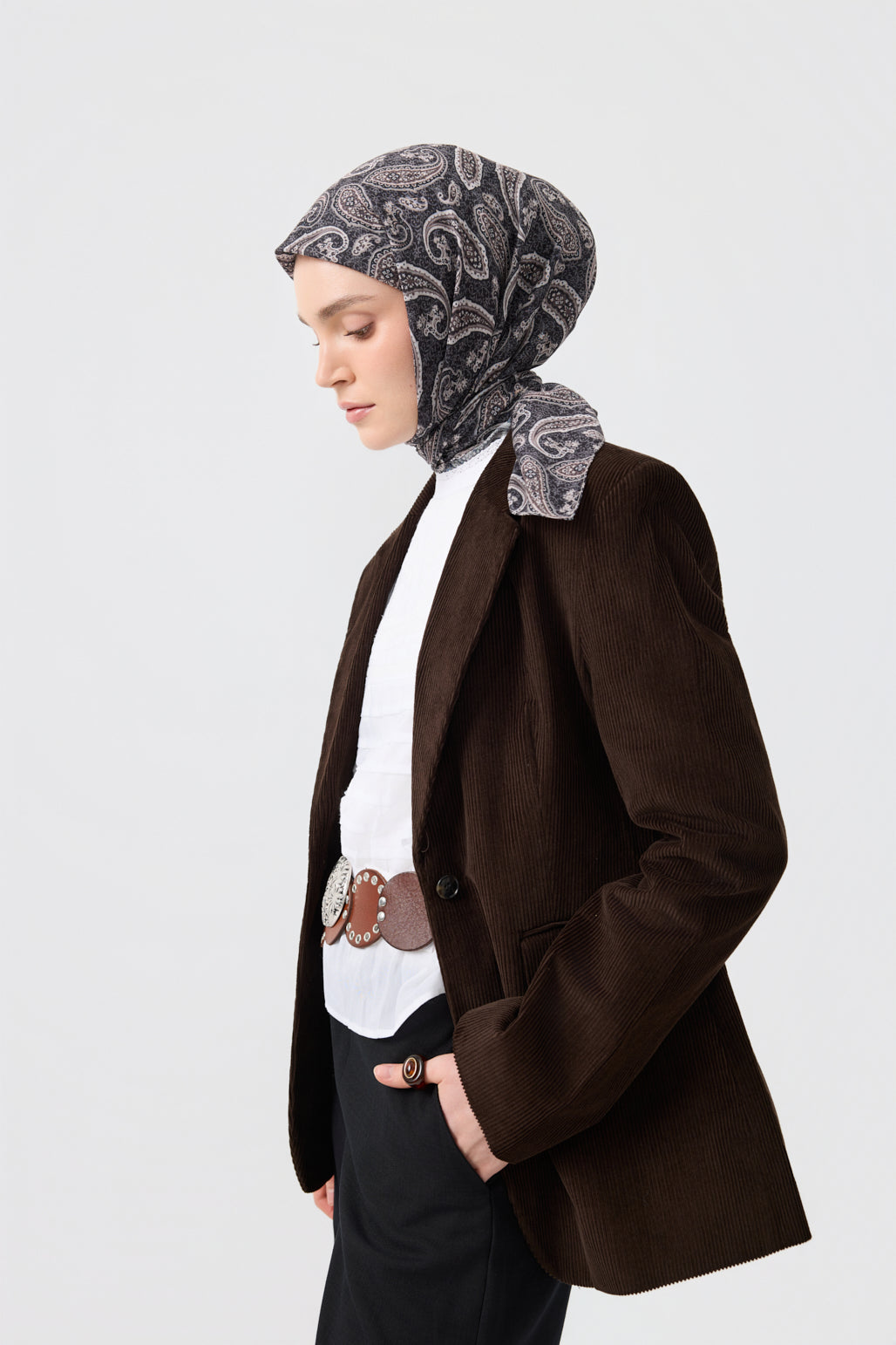 Pamuk Eşarp Timeless Siyah