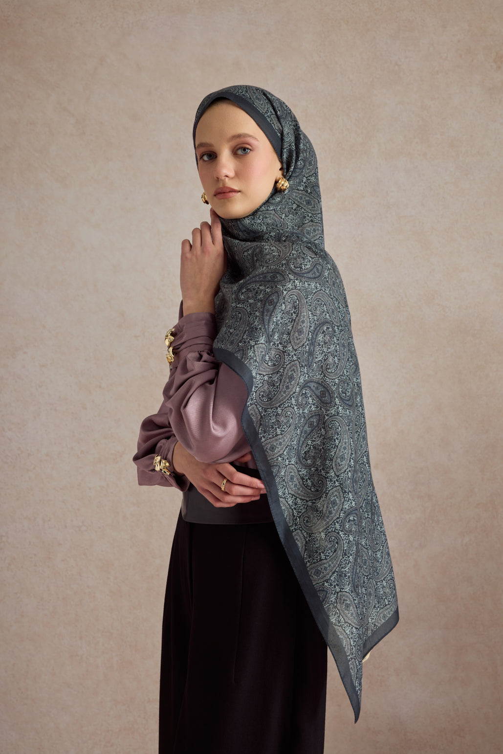 Pamuk Şal Lune Gümüş