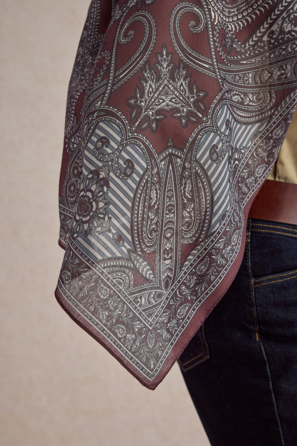 Pamuk Şal Shadow Mürdüm