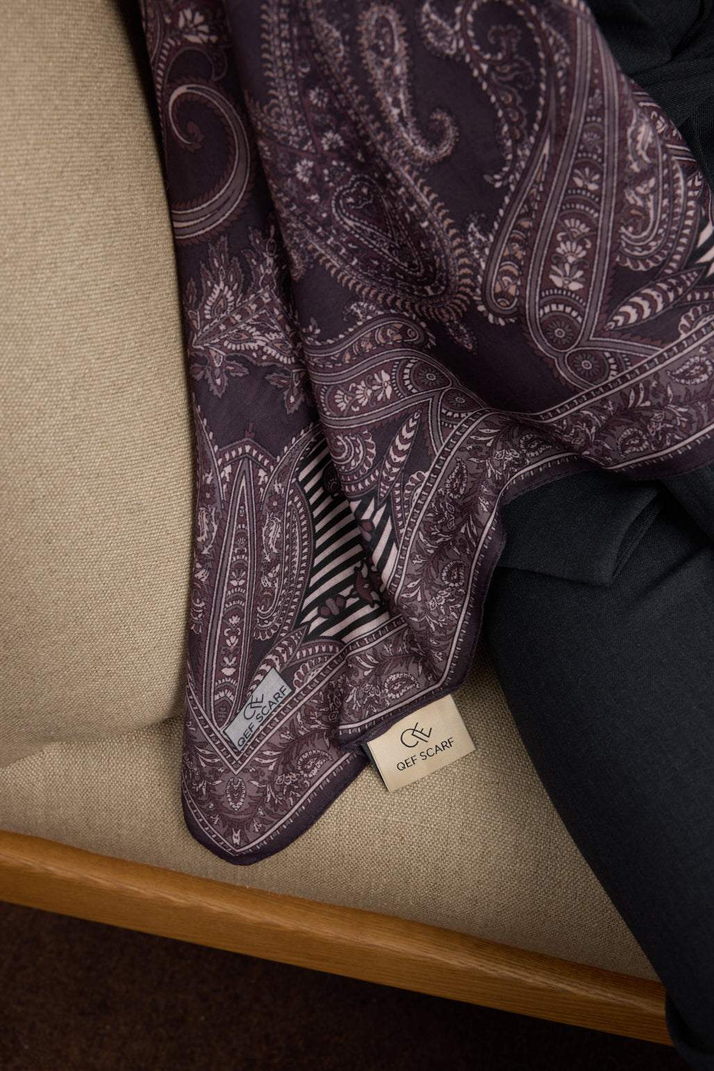 Pamuk Şal Shadow Mürdüm Eriği