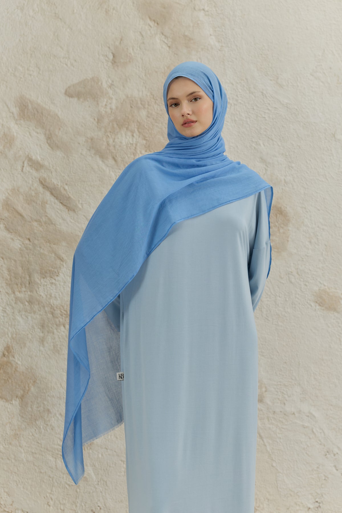 Soft Line Pamuk Şal Kot Mavi