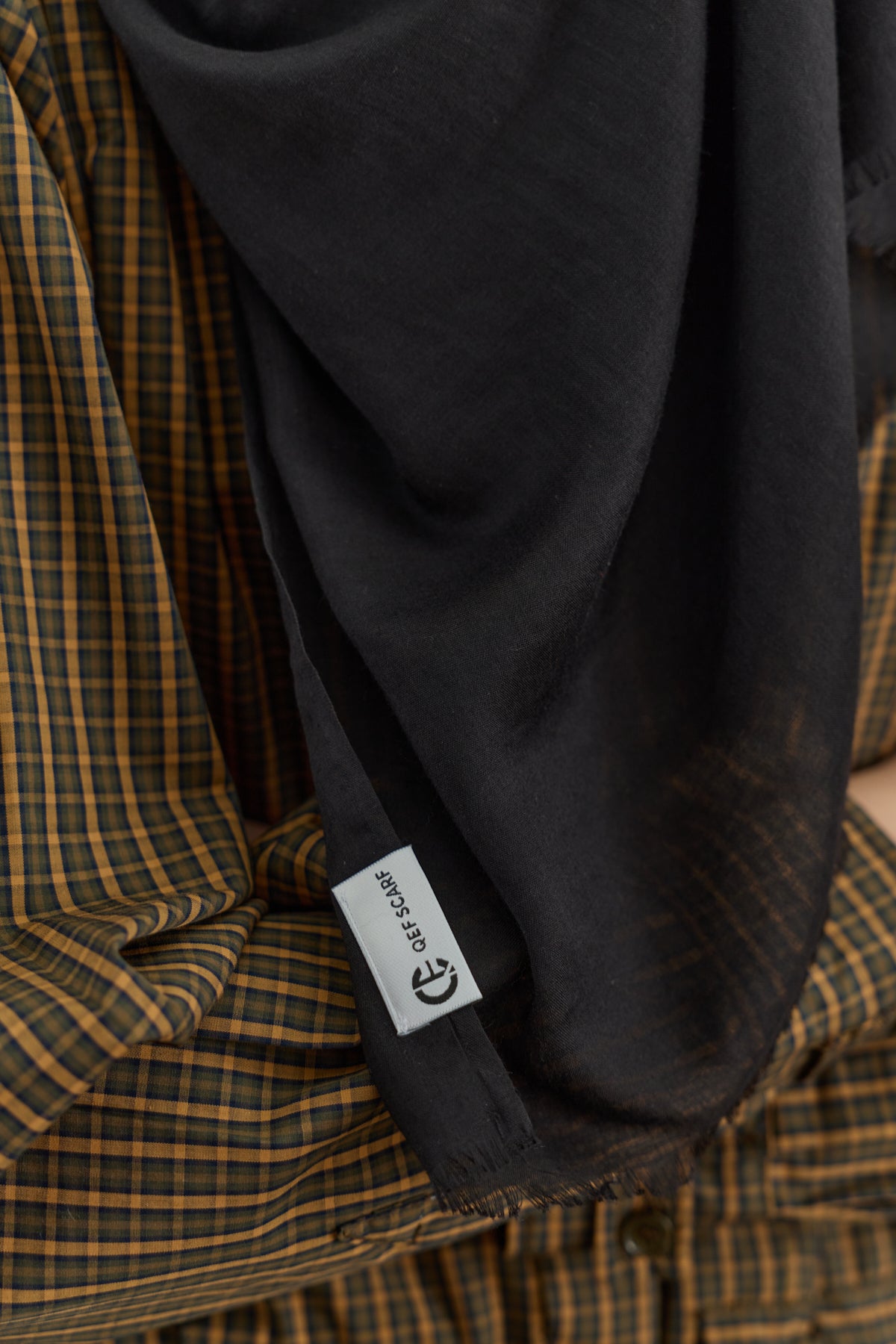 Soft Line Pamuk Şal Siyah