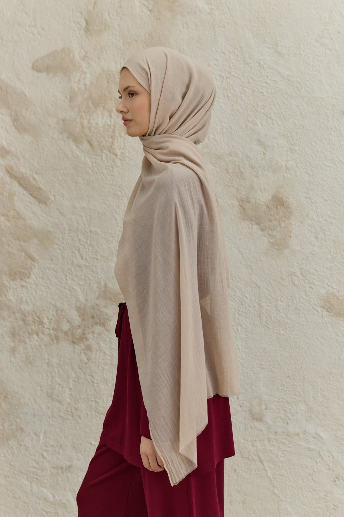 Soft Line Pamuk Şal Taş