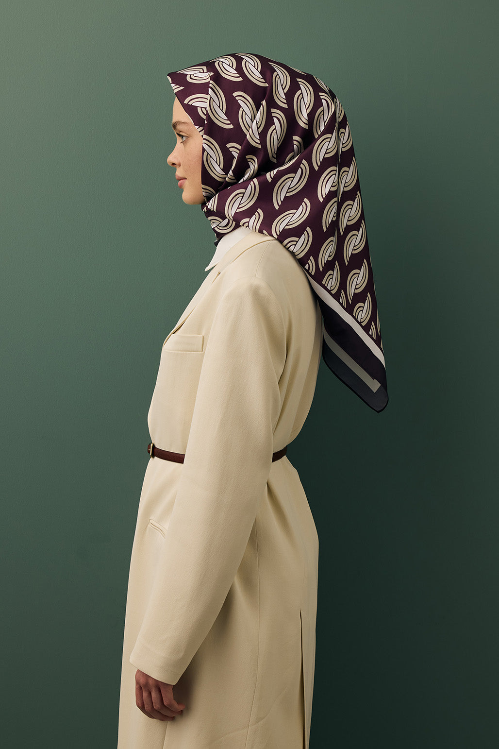 Twill İpek Eşarp Aura Mürdüm